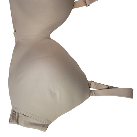 Cacique Lightly Lined T Shirt No Wire Bra Tan 44D Adj Full Coverage Seamless - Picture 2 of 10